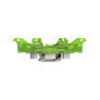 Side angle of slime green Pulsar Golf Spikes