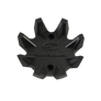 Front side angle of Black Widow golf traction spike.