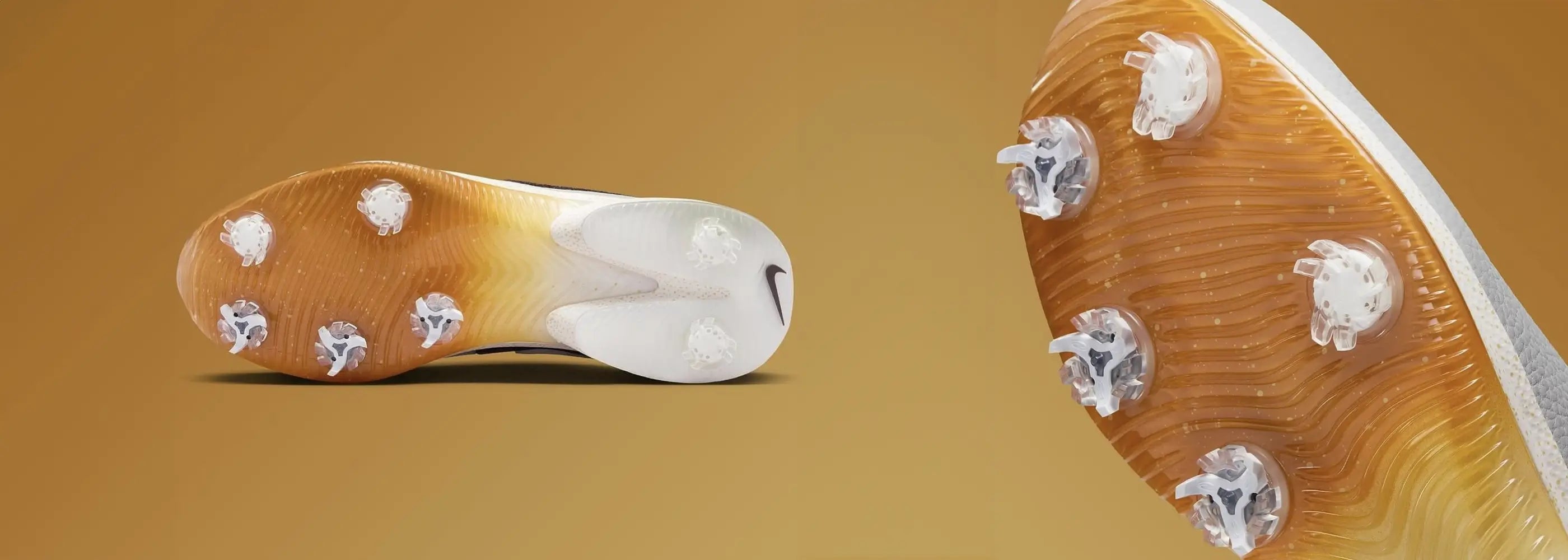 Air Zoom Victory shoes with the Tour Flex Pro golf spikes attached.