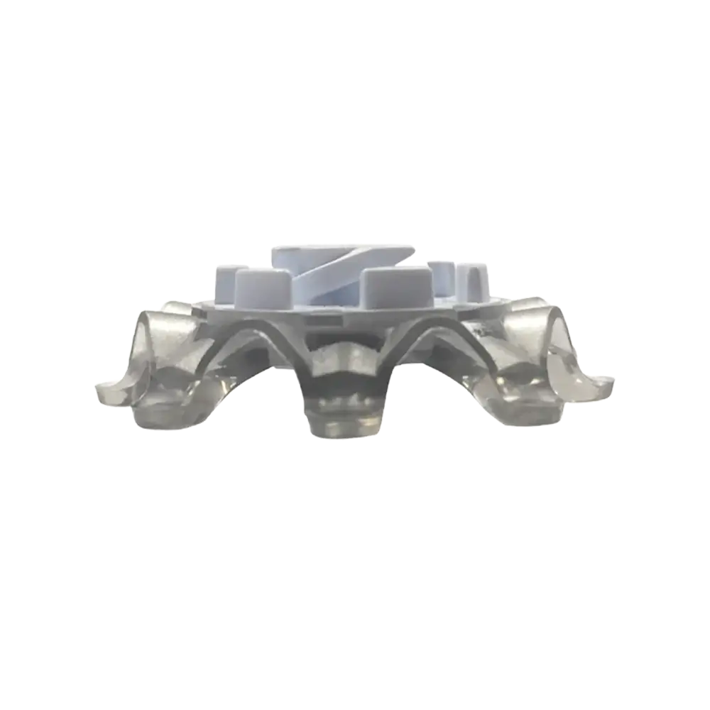 Side view of the Pulsar Golf Spikes dark grey/white.