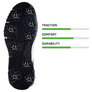 Stealth Golf Spikes (PINS) | Black/Silver