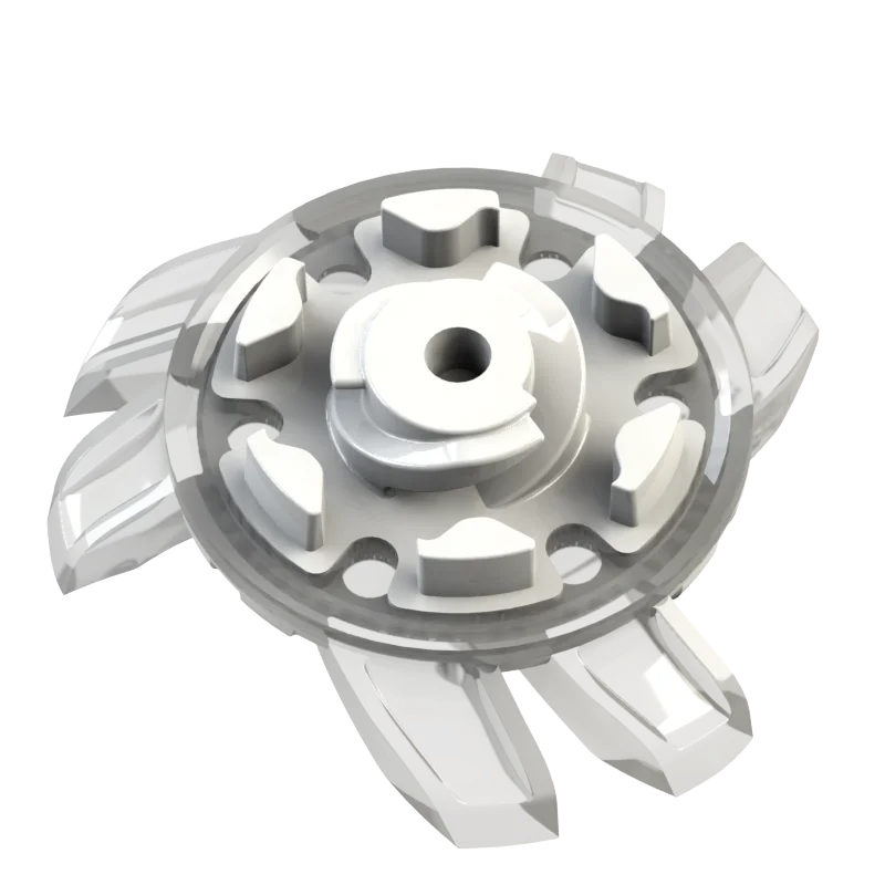 Side view of the white/translucent Nike Tour Flex Pro/Tornado Golf Spike.