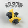 Upclose of the Scorpion Stinger Golf Spike showing the soft tpu and spring flex design