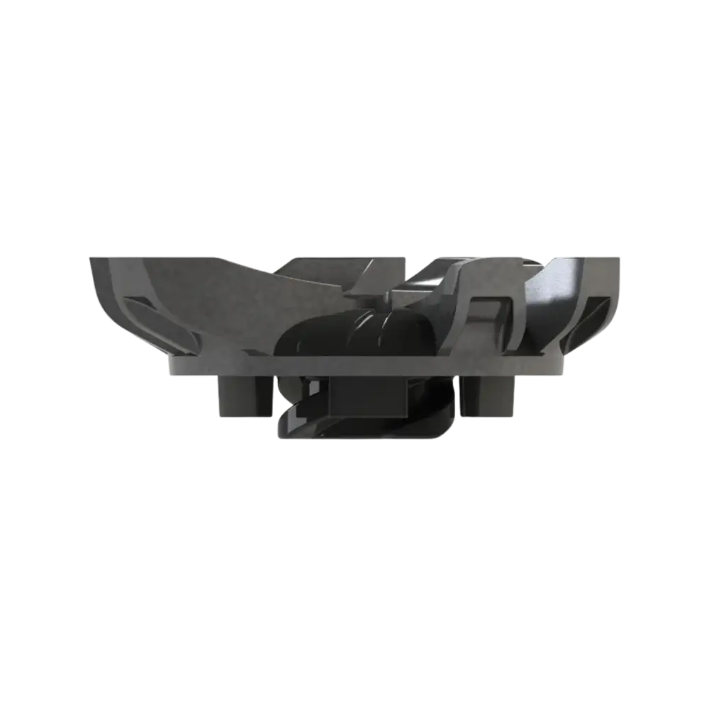 Side angle of silver Tornado Golf Spike