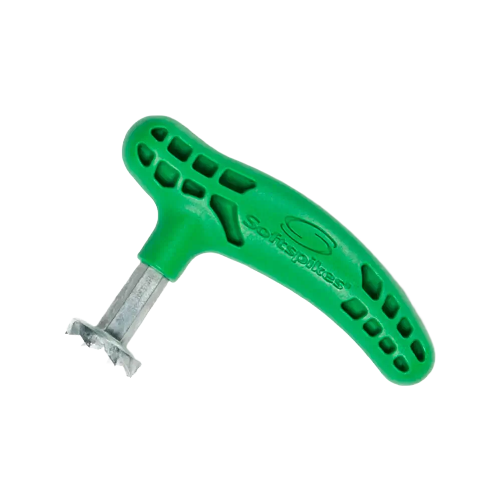 A green Ultimate Cleat Kit wrench.