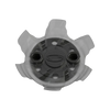 Front side angle of the gray and black Pivix Golf Spikes