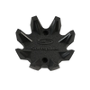 Front side angle of Black Widow golf traction spike.