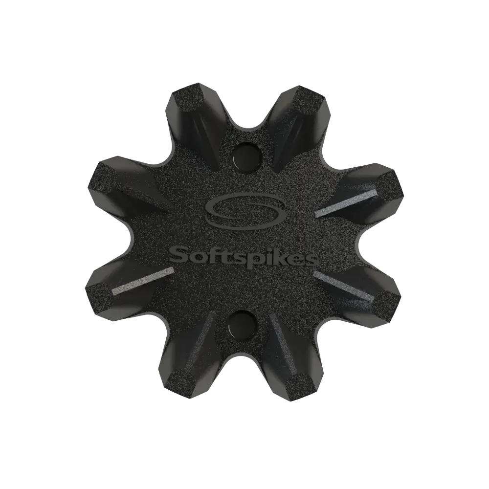 Front view of Black Widow golf traction spike 