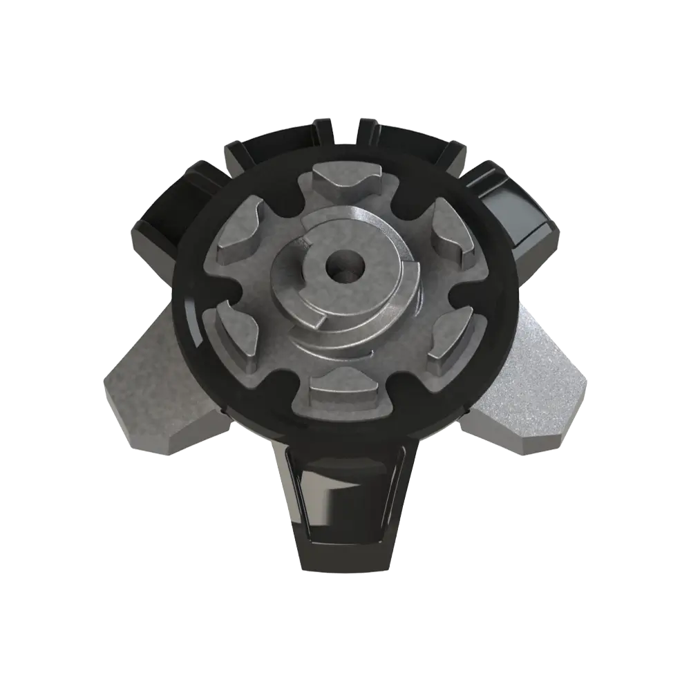 Bottom view of the Under Armour RST spike. 