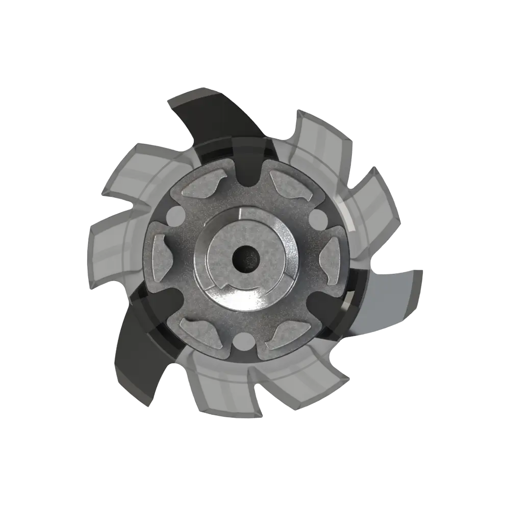 Back angle of black and gray Tour Flex Pro Golf Spikes