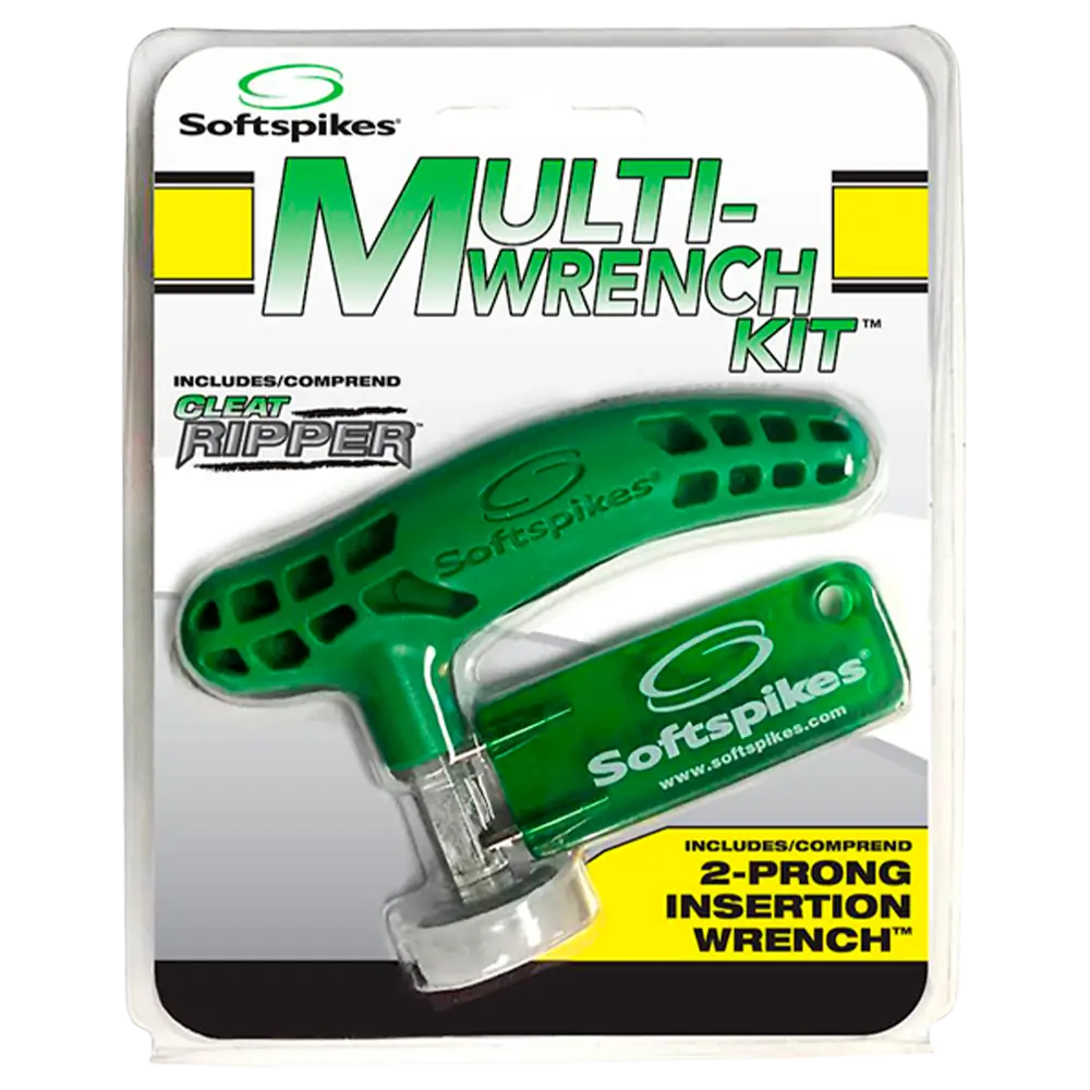 The green multi-wrench kit packaging. 
