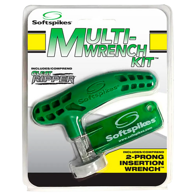 The green multi-wrench kit packaging. 