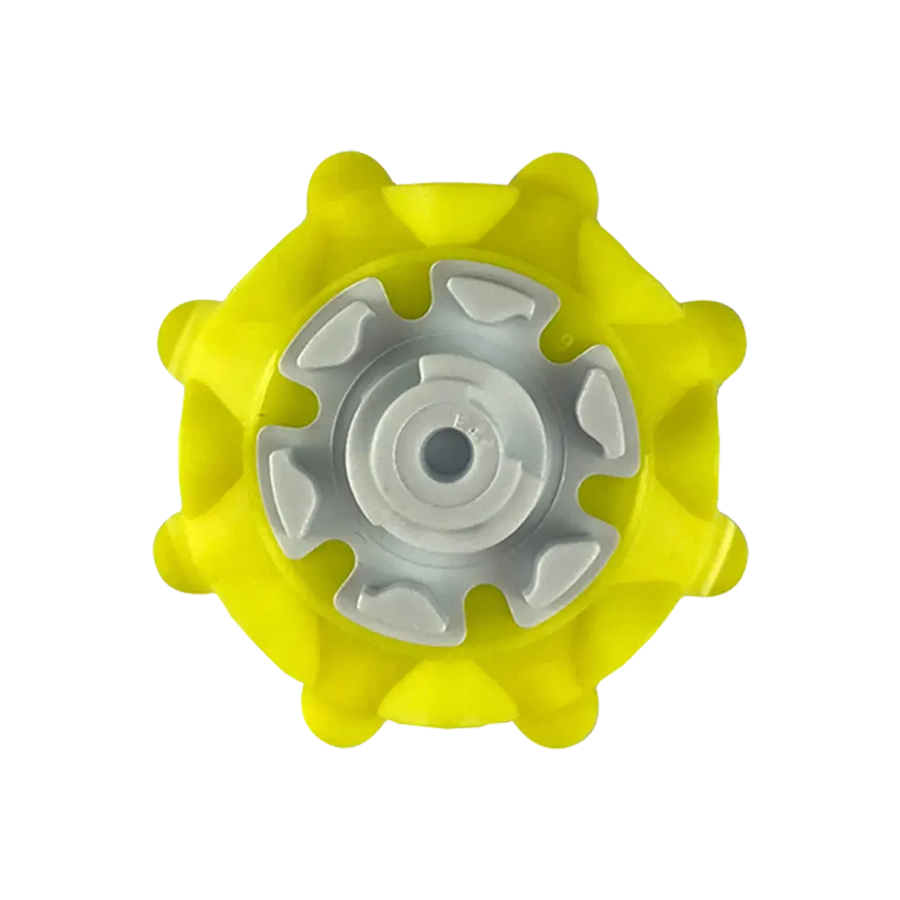 Back view of the neon yellow Pulsar Golf Spike. 
