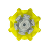 Back view of the neon yellow Pulsar Golf Spike. 