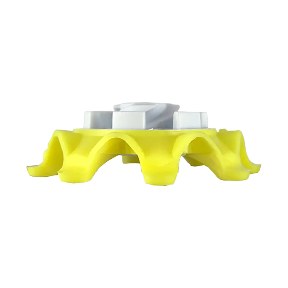 Side view of the neon yellow Pulsar Golf Spike. 