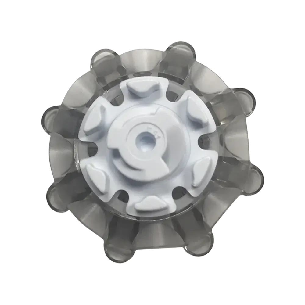 Back view of the Pulsar Golf Spikes dark grey/white.