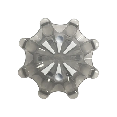 Front view of the Pulsar Golf Spikes dark grey/white.