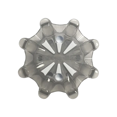 Front view of the Pulsar Golf Spikes dark grey/white.