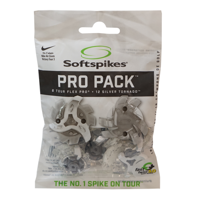 Softspikes Nike Tour Flex Pro/Tornado Pro Pack - 18 Count, Transclucent/White