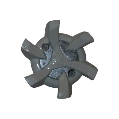 Front view of Stealth Golf Spikes silver/black
