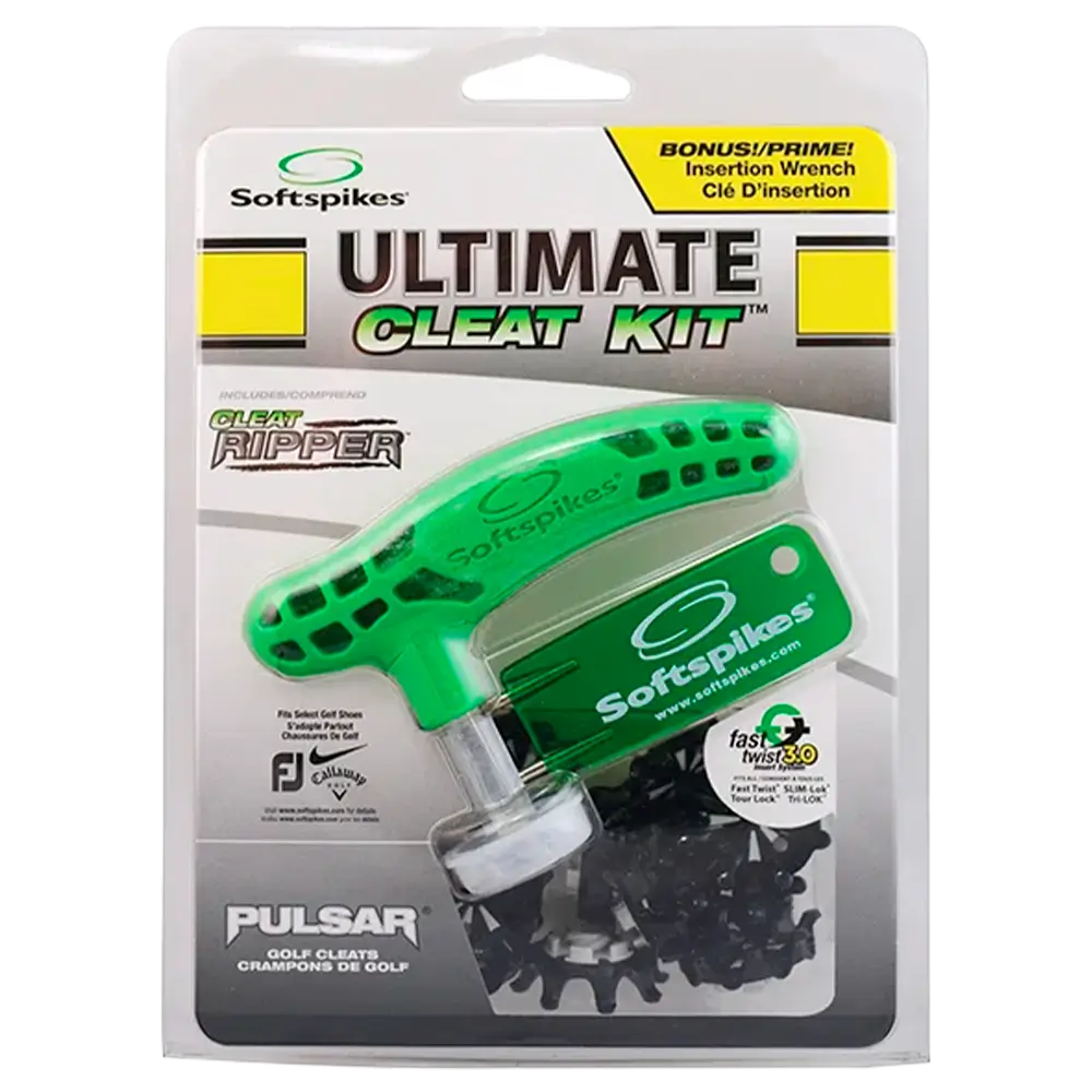 Ultimate Cleat Kit Pulsar Black and White packaging. 